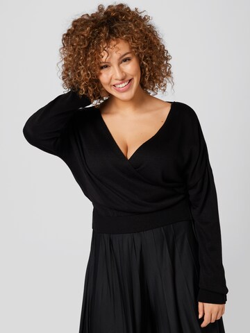 Cardigan 'Elif' Guido Maria Kretschmer Curvy en noir : devant