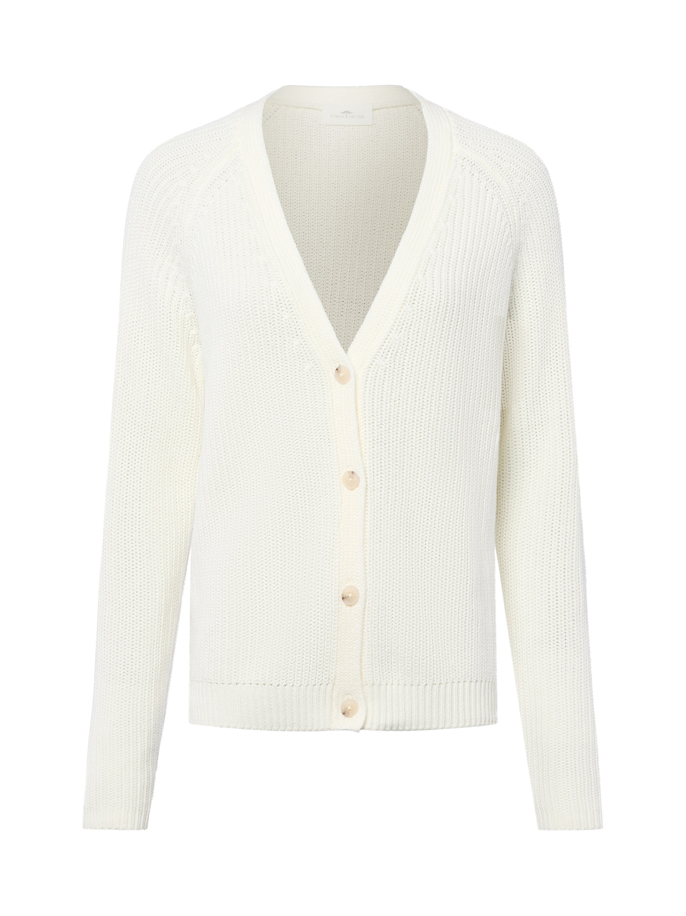 FYNCH-HATTON Kardigan – bílá: přední strana