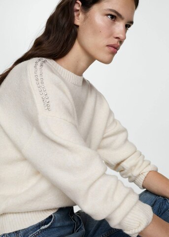 MANGO Pullover 'Misol' i hvid