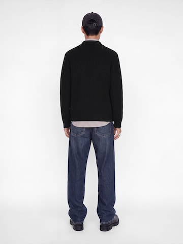 JACK & JONES Sveter 'JJSAGE' - Čierna
