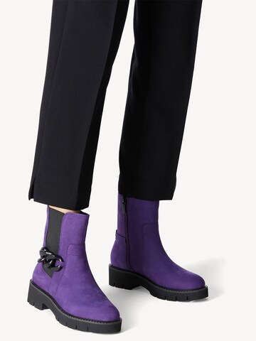 Chelsea Boots TAMARIS en violet : devant