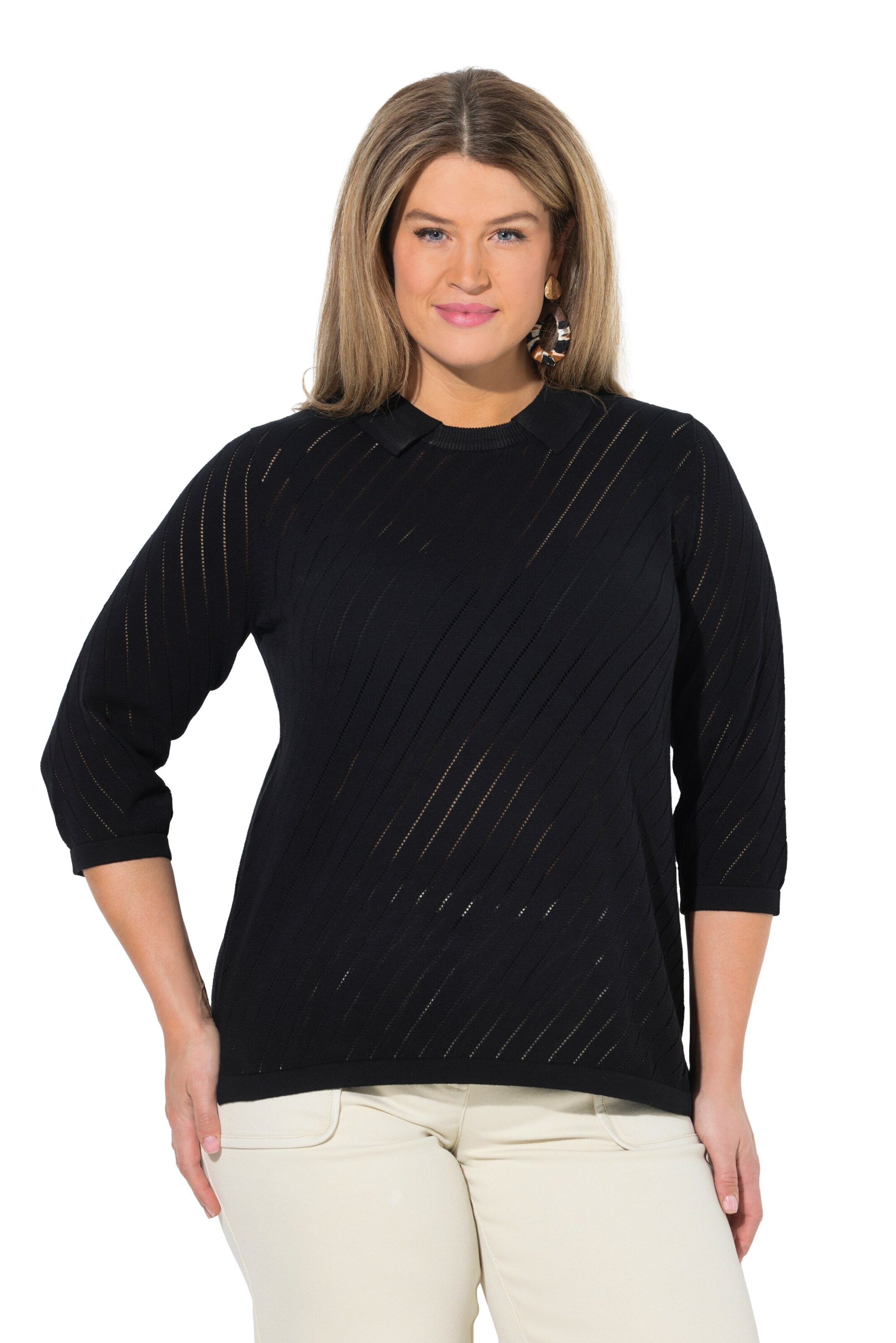 Ulla Popken Sweater in Black: front