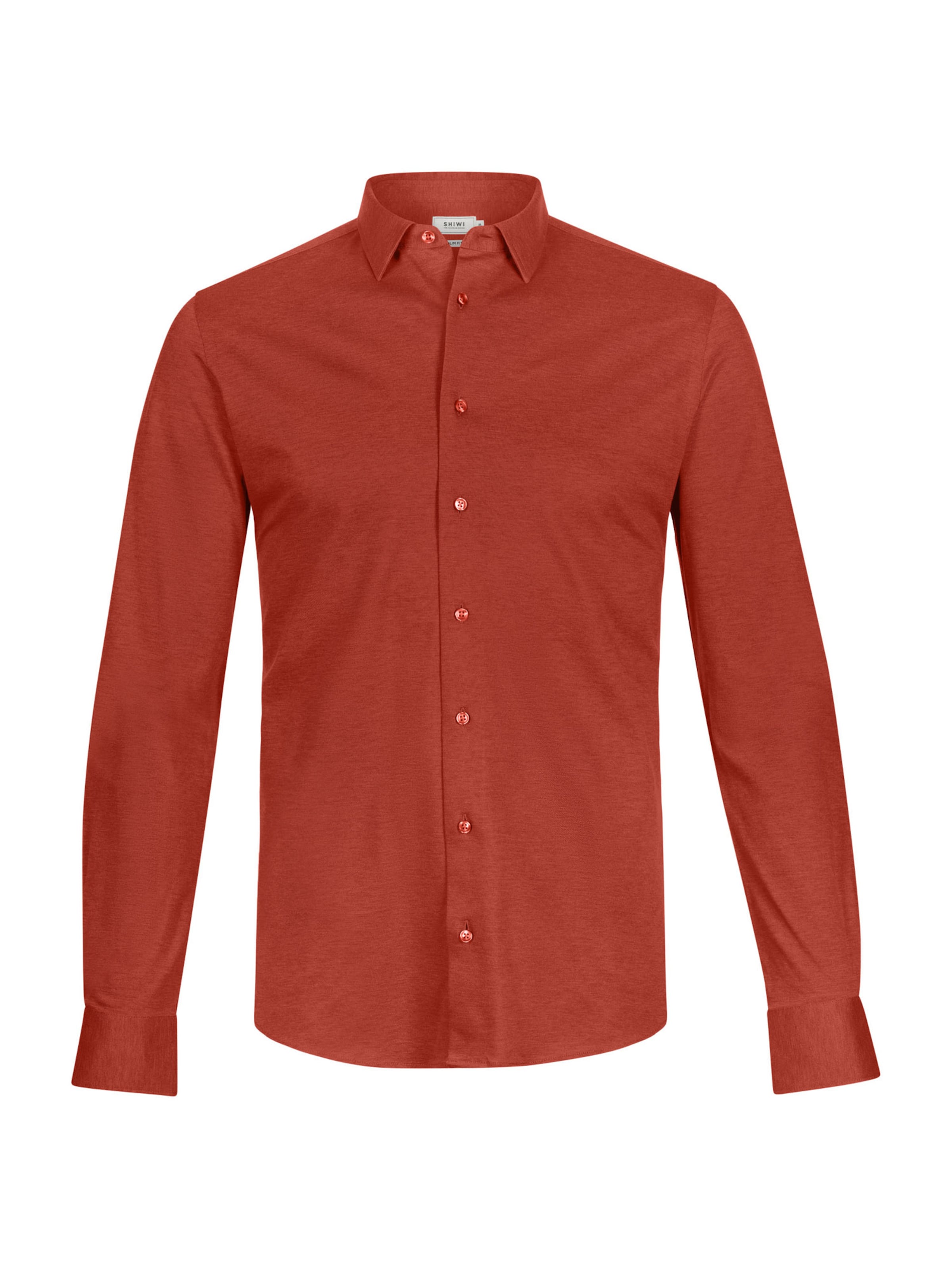 Shiwi Slim fit Πουκάμισο 'Pablo' σε καφέ: μπροστά