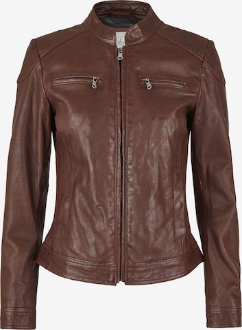 7ELEVEN Tussenjas 'SEGreta' in Bruin: voorkant