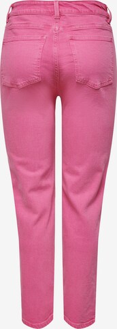 ONLY Slimfit Jeans 'Emily' in Roze