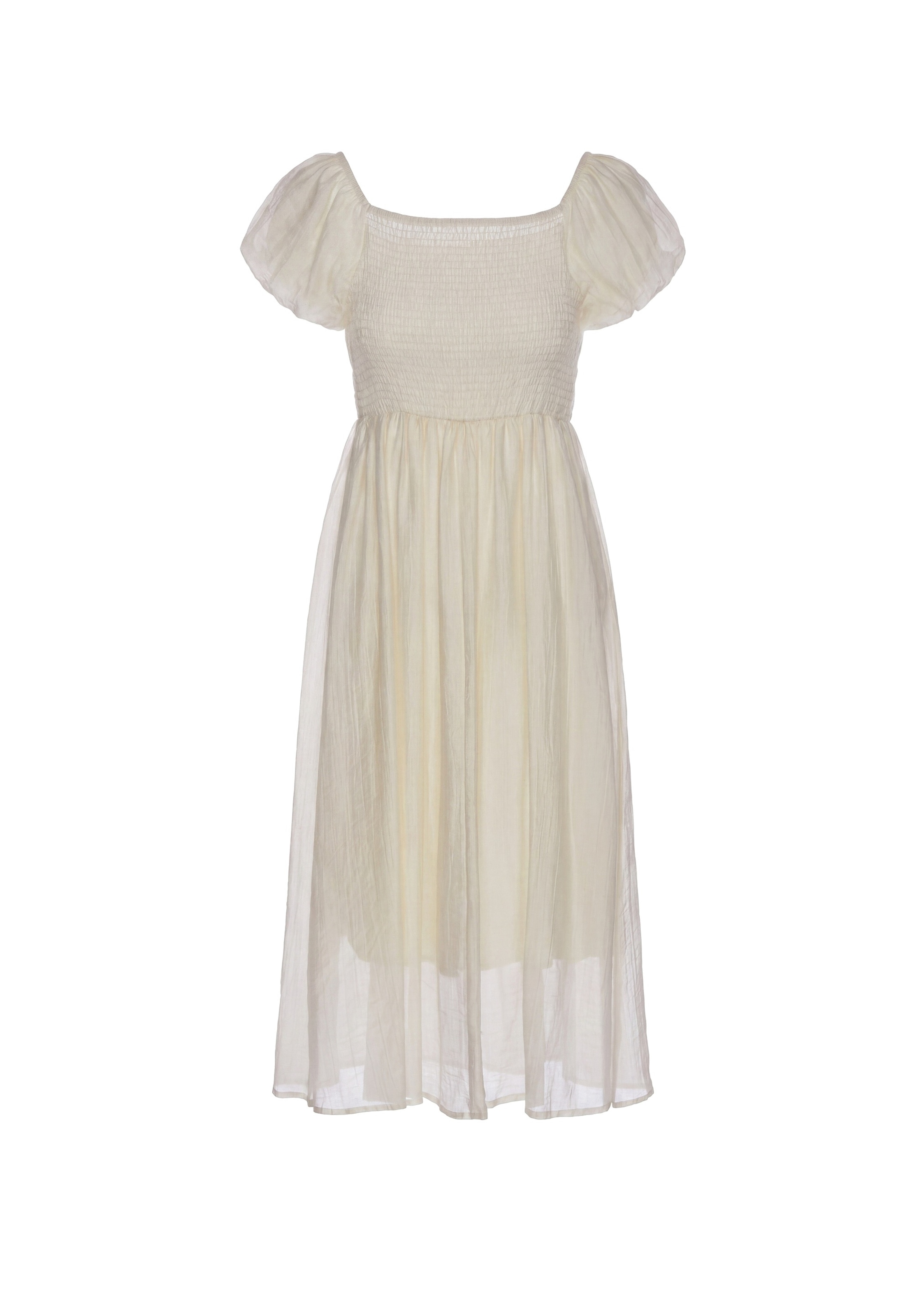 IZIA Summer Dress 'Boho' in Beige: front