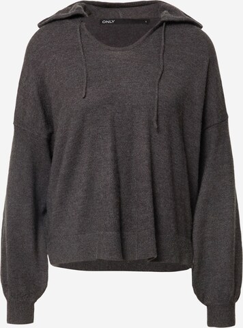 ONLY Sweater 'IBI' in Grey: front