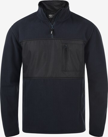 INDICODE JEANS Fleece jas 'Boggy' in Blauw: voorkant