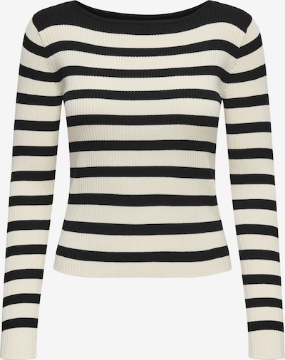 JDY Pullover 'ANNA' in XS in ecru / schwarz, Produktansicht