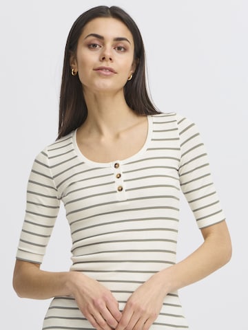 Fransa Shirt ' FRHIZAMOND stripe ' in Green
