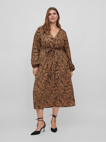 EVOKED Dress 'Miras' in Brown