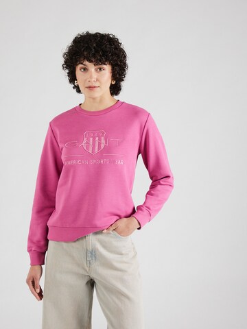 GANT Sweatshirt in Roze: voorkant
