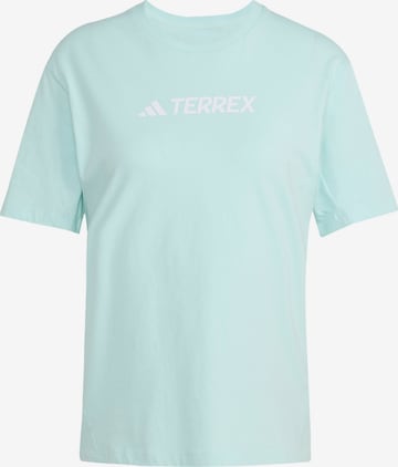 mėlyna ADIDAS TERREX Sportiniai marškinėliai: priekis