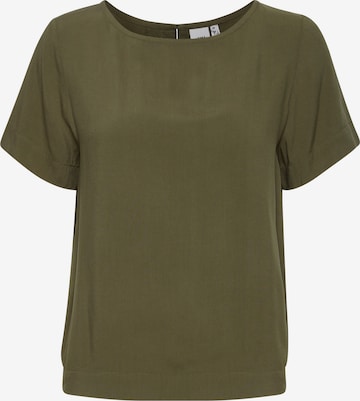 ICHI Blouse 'IHMAIN SS' in Groen: voorkant