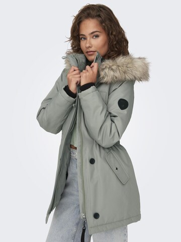 ONLY - Parka de inverno 'Iris' em cinzento