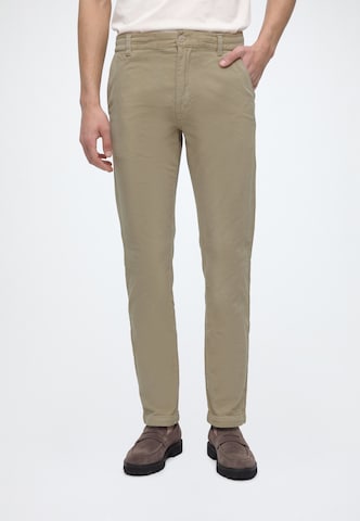 Effilé Pantalon chino 'Eben' Kronstadt en vert : devant