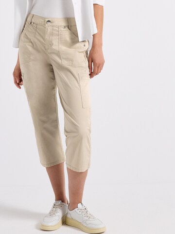 STREET ONE Slim fit Trousers 'Yulius' in Beige: front