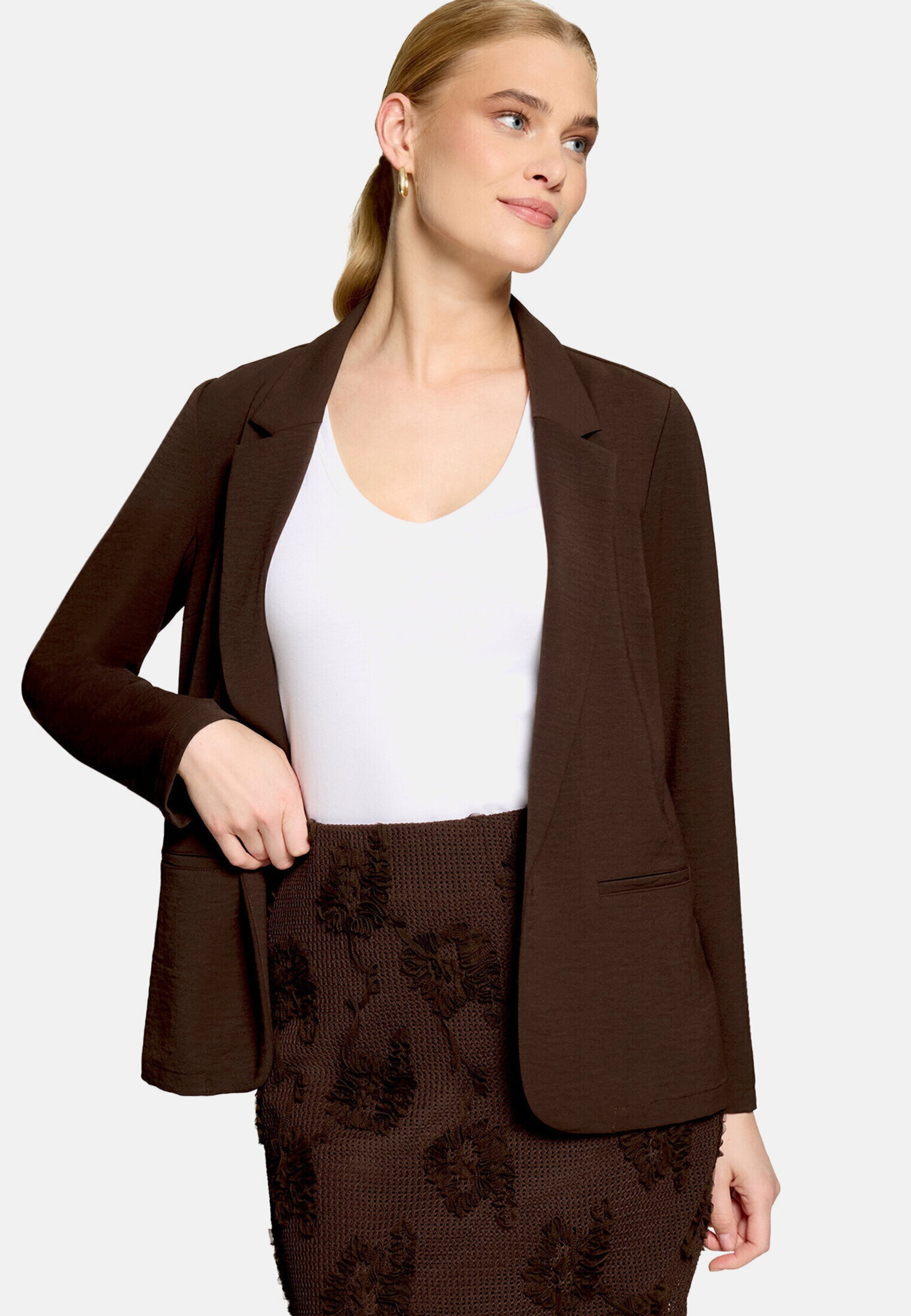 Blazer zero en marron : devant
