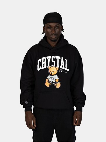 Crystal Paris Sweatshirt 'Teddy' in Zwart