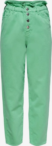 Only Tall Loose fit Pants in Green: front