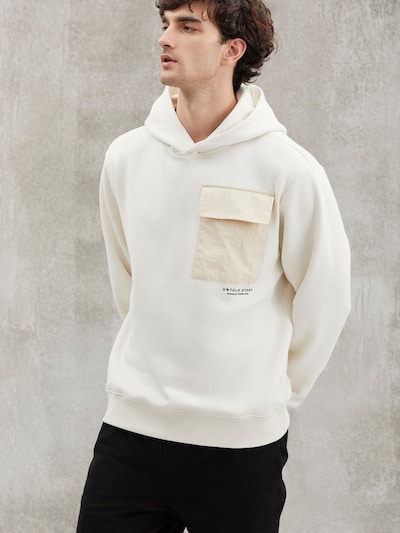 Grimelange Sweater majica veličine S u bež siva / crna, Pregled proizvoda