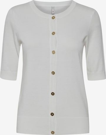 Cardigan 'SARA' PULZ Jeans en blanc : devant