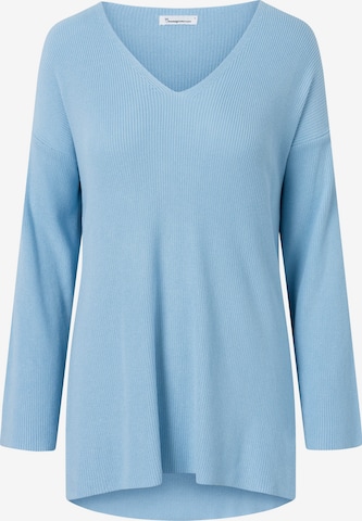 KnowledgeCotton Apparel Sweater in Blue: front