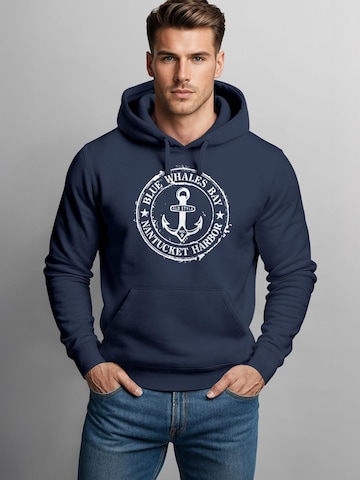 Neverless Sweatshirt 'Vintage Anker' in Blue