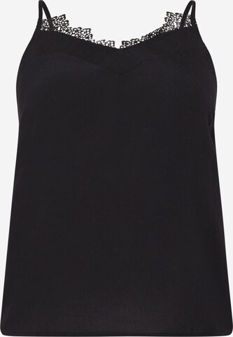 ABOUT YOU Curvy Top 'Rabea' in Black: front