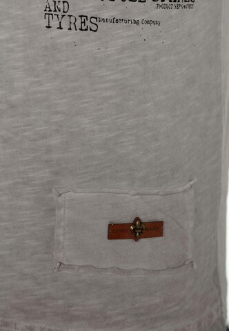 CIPO & BAXX Shirt 'Emblem' in Grey