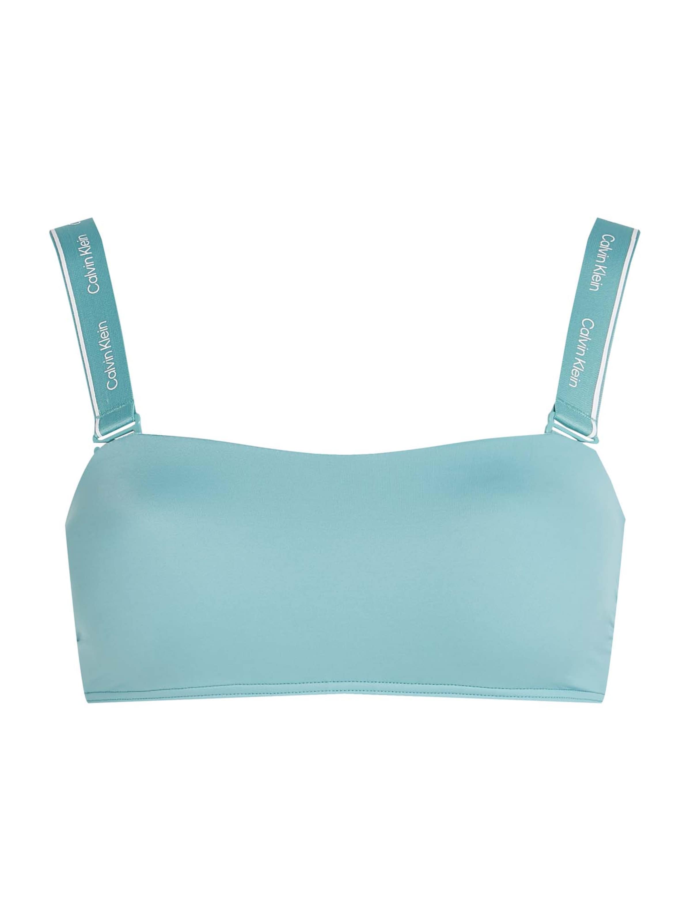 Calvin Klein Swimwear Bikini top in Green: front