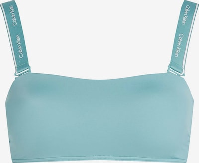 Bikinio viršutinė dalis iš Calvin Klein Swimwear, spalva – mėtų spalva / balta, Prekių apžvalga