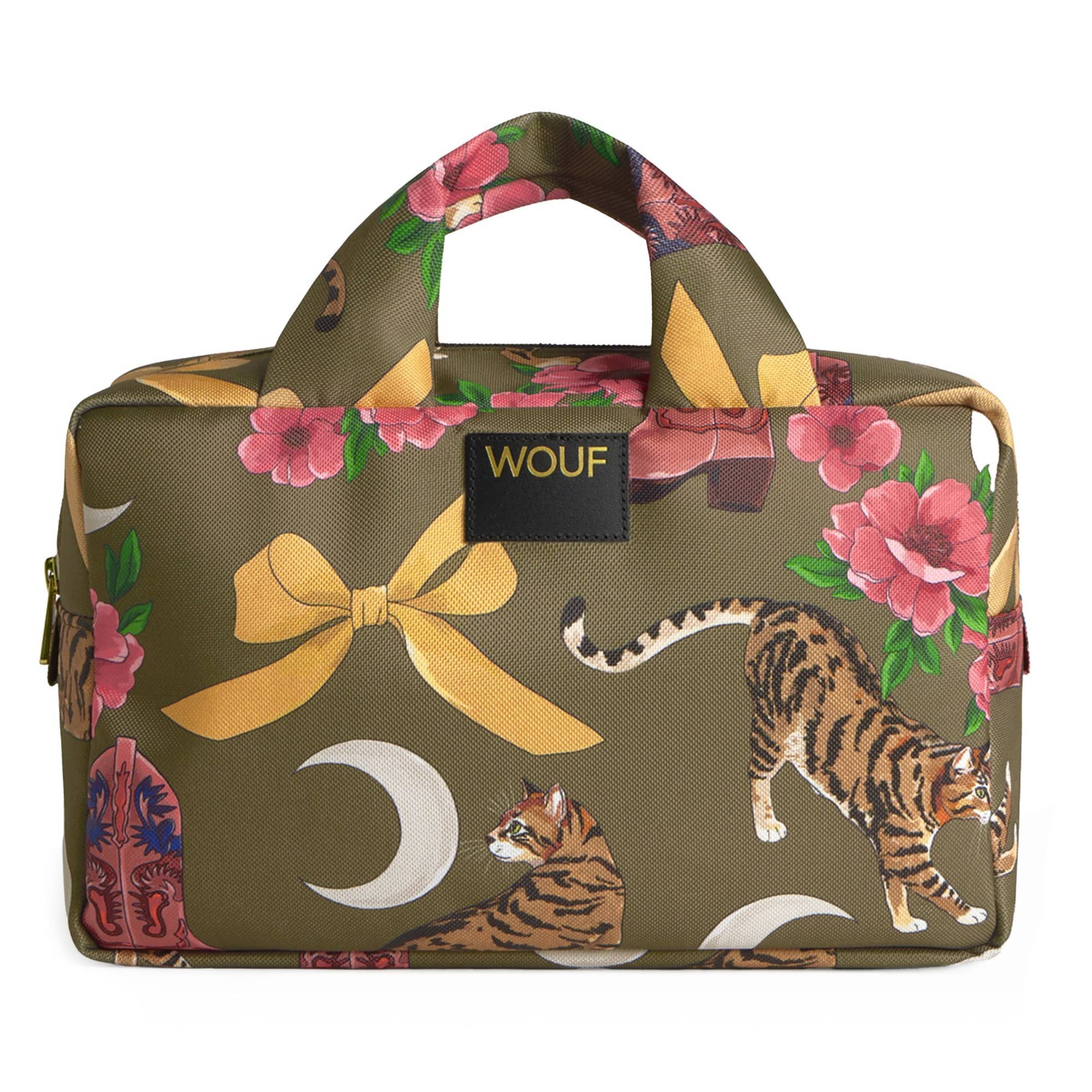 Wouf Kulturtasche 'Daily' in Grün: Vorderseite