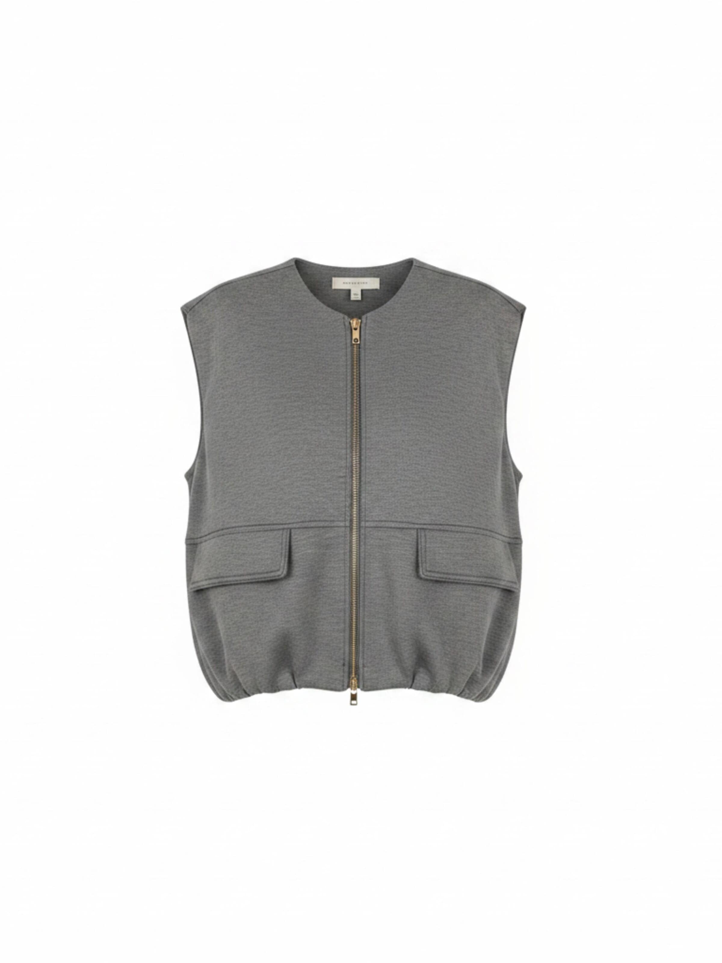 Gilet 'Jade' WEARABLE STORIES en gris : devant