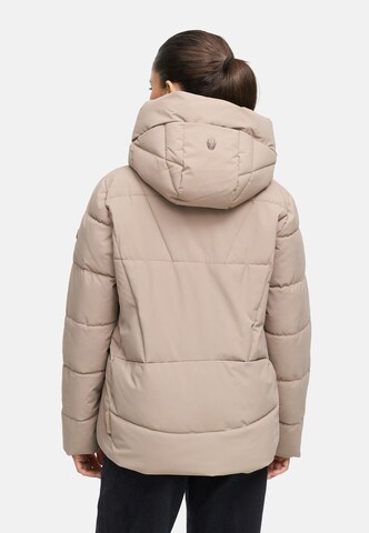 MARIKOO Winterjas 'Kuschelnasee 16' in Bruin