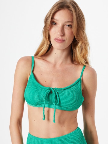 Warehouse Bustier Góra bikini w kolorze zielony: przód