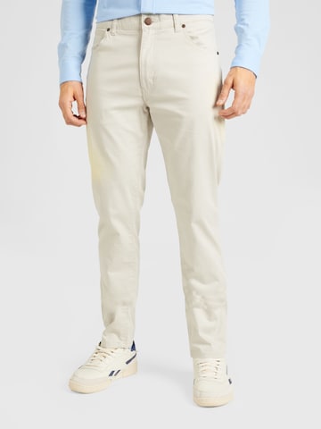 WRANGLER - Slimfit Calças de ganga 'LARSTON' em branco: frente