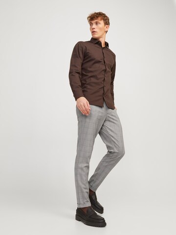 JACK & JONES Slim fit Chino trousers 'MARCO CONNOR' in Brown