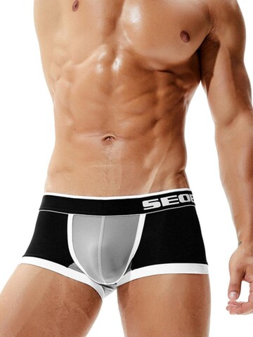 SEOBEAN Boxer shorts 'Nylon Trunk' in Black: front