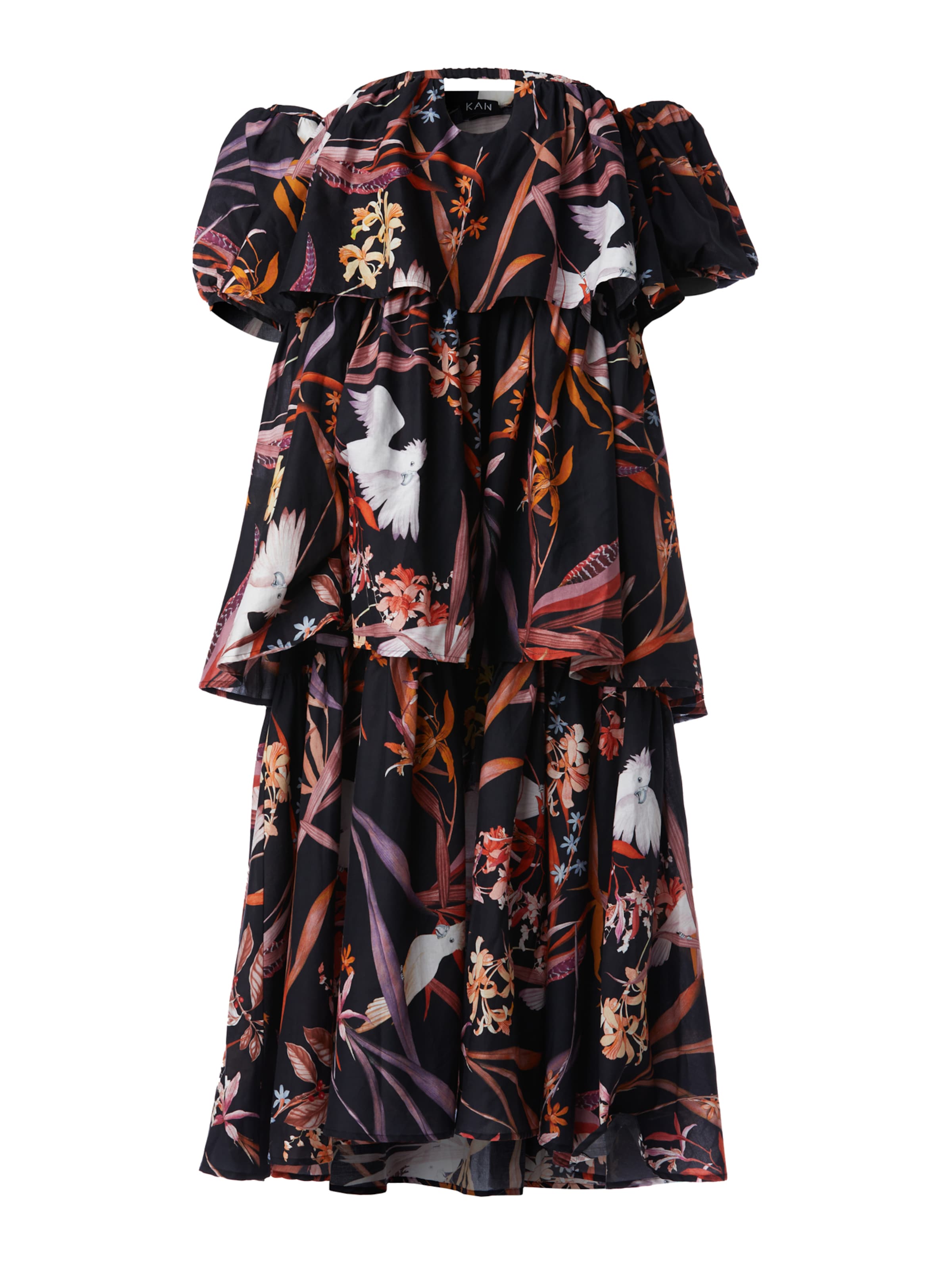 Rochie 'GALAH' de la KAN pe negru: față