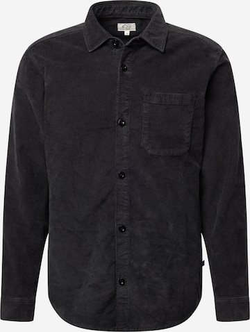 QS - Regular Fit Camisa em cinzento: frente