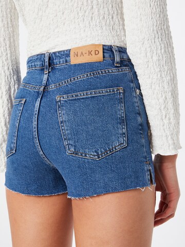 NA-KD regular Jeans i blå