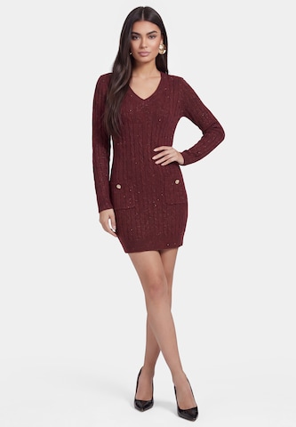 faina Dress in Red: front