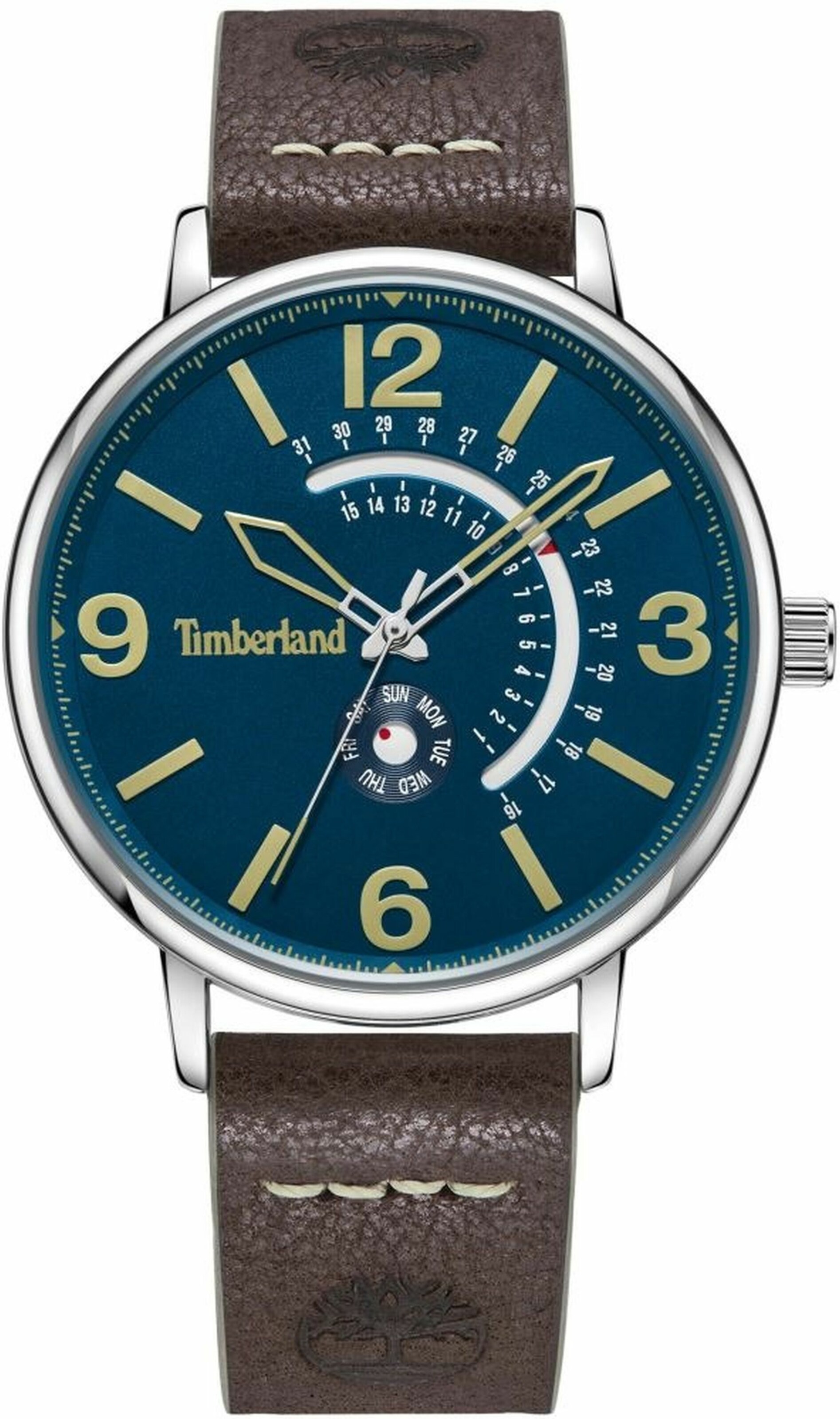 TIMBERLAND Analoog horloge in Bruin: voorkant