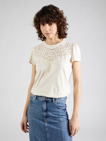 T-shirt 'C_Embra' BOSS en beige : devant