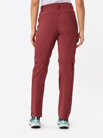 VAUDE Regular Outdoor trousers 'Farley' in Red