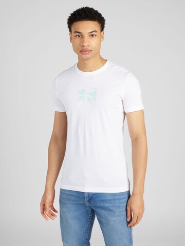 T-Shirt Calvin Klein Jeans en blanc : devant