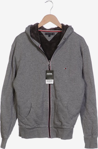 TOMMY HILFIGER Kapuzenpullover L in Grau: predná strana