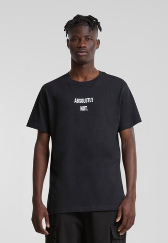 Mister Tee T-Shirt  'Absolutely Not' in Schwarz