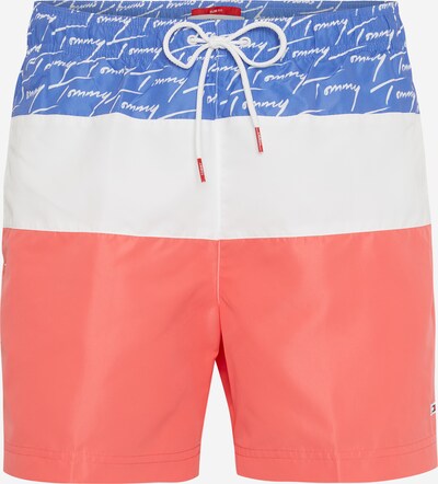 Tommy Hilfiger Underwear Badeshorts in blau / koralle / weiß, Produktansicht